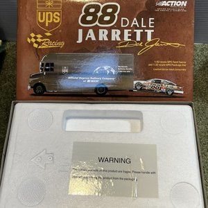 New 11” Boxed Dale Jarrett UPS 88 Action Racing 1:43 Ford Taurus 1:32 UPS Truck